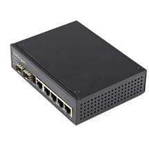 StarTech.com Industrial 5 Port Gigabit Ethernet Switch 5 PoE RJ45 +2