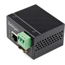 StarTech.com Industrial Fiber to Ethernet Media Converter  100Mbps SFP