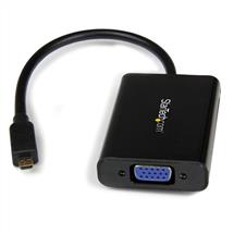 Video Converters | StarTech.com Micro HDMI to VGA Adapter Converter with Audio for