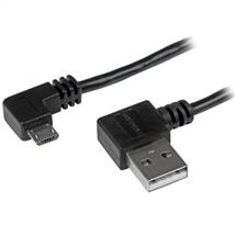 StarTech.com MicroUSB Cable with RightAngled Connectors  M/M  1m