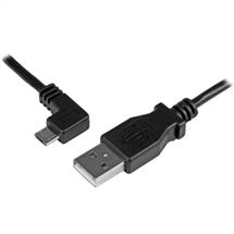 StarTech.com MicroUSB ChargeandSync Cable M/M  LeftAngle MicroUSB