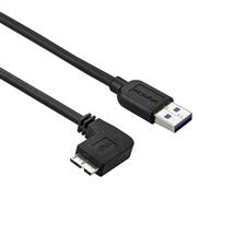 StarTech.com Slim Micro USB 3.0 Cable  M/M  LeftAngle MicroUSB  0.5m