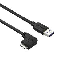 StarTech.com Slim Micro USB 3.0 Cable  M/M  LeftAngle MicroUSB  1m