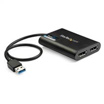 Video Converters | StarTech.com USB 3.0 to Dual DisplayPort Adapter - 4K 60Hz
