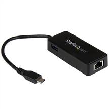 Ethernet | StarTech.com USB-C to Gigabit Network Adapter with Extra USB 3.0 Port