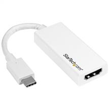 Graphics Adapters | StarTech.com USB-C to HDMI Adapter - White - 4K 60Hz