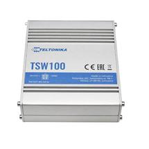 Blue, Metallic | Teltonika TSW100, Gigabit Ethernet (10/100/1000), Power over Ethernet