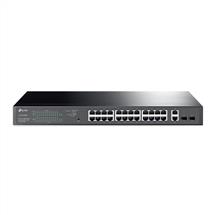 1U | TP-Link 28-Port Gigabit Easy Smart Switch with 24-Port PoE+