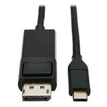 Tripp Lite USB-C to DisplayPort Adapter Cable (M/M) - 3.1, Gen 1, Locking Connector, 4K @ 60 Hz, 4: | Tripp Lite U444006DPBE USBC to DisplayPort Adapter Cable (M/M), 4K 60