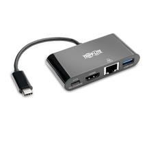 Tripp Lite U44406NH4GUBC USBC Multiport Adapter  4K HDMI, USB 3.x