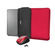 Trust 23455 laptop case 39.6 cm (15.6") Sleeve case Black, Red