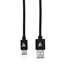 V7 Black USB Cable USB 2.0 A Male to USB-C Male 2m 6.6ft
