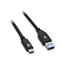 V7 Cables | V7 Black USB Cable USB 3.1 A Male to USB-C Male 1m 3.3ft