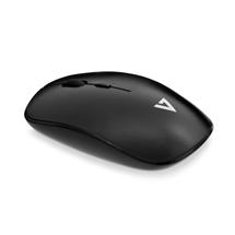 V7 Low Profile Wireless Optical Mouse  Black, Ambidextrous, Optical,