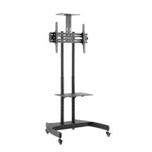 Multimedia Carts & Stands | V7 TV Cart Height Adjustable with Tilt | In Stock | Quzo UK