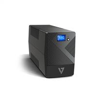 V7 UPS | V7 UPS 600VA Desktop UPS with 6 Outlets, Touch LCD (UPS1P600E), 0.6