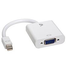 V7 Video Cable | V7 White Video Adapter Mini DisplayPort Male to VGA Female