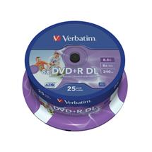 Verbatim 43667 | Verbatim 43667. Native capacity: 8.5 GB, Type: DVD+R DL, Optical disc