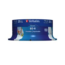 Verbatim 43811. Type: BDR, Native capacity: 25 GB, Recording laser