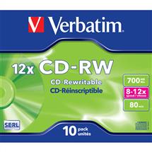 Verbatim CD-RW 12x | Verbatim CD-RW 12x 700 MB 10 pc(s) | In Stock | Quzo UK