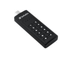 Capless | Verbatim Keypad Secure  USBC Drive with Password Protection and AES256