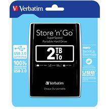 Verbatim Store "n" Go USB 3.0 Portable Hard Drive 2TB Black. HDD