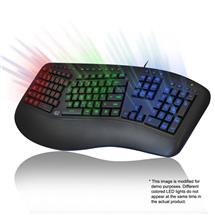 ADESSO Tru-Form 150 - 3-Color Illuminated Ergonomic Keyboard | Adesso TruForm 150  3Color Illuminated Ergonomic Keyboard, Wired, USB,