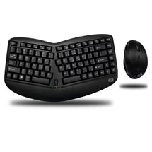 Keyboards | Adesso Tru-Form Media 1150 - Wireless Ergo Mini Keyboard &amp; Mouse