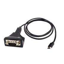 Brainboxes US-735 cable gender changer USB-C RS232 Black