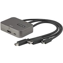 StarTech.com 3in1 Multiport to HDMI Adapter  4K 60Hz USBC, HDMI or