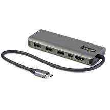 Black, Silver | StarTech.com USB C Multiport Adapter  USBC to HDMI or Mini DisplayPort