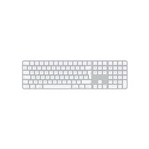 Gaming Keyboard | Apple Magic keyboard USB + Bluetooth AZERTY French Aluminium, White