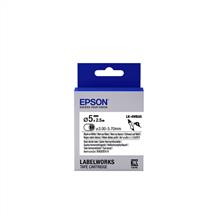 Epson Label Cartridge Heat Shrink Tube (HST) LK4WBA5 Black/White D5mm