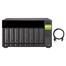 Storage Drive Enclosures | QNAP TLD800C storage drive enclosure HDD/SSD enclosure Black, Grey