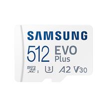 Memory Cards | Samsung EVO Plus. Capacity: 512 GB, Flash card type: MicroSDXC, Flash