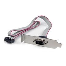 Startech PC Cases | StarTech.com 1 Port 16in DB9 Serial Port Bracket to 10 Pin Header  Low