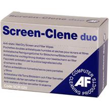 Computer Cleaning Kit | AF ScreenClene Duo wipes LCD/TFT/Plasma Equipment cleansing wet & dry
