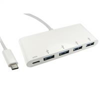 Cables Direct USB3CHUB4BPWPD interface hub USB 3.2 Gen 1 (3.1 Gen 1)