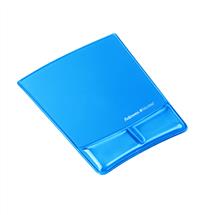Fellowes HealthV Crystal Mouse Pad/Wrist Support Blue. Width: 200 mm,