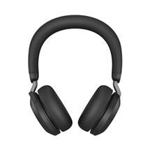 Bluetooth Headphones | Jabra Evolve2 75 - USB-A MS Teams with Desk Stand - Black