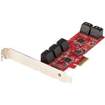 StarTech.com SATA PCIe Card  10 Port PCIe SATA Expansion Card  6Gbps