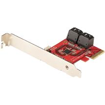 StarTech.com SATA PCIe Card  4 Port PCIe SATA Expansion Card  6Gbps