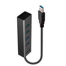 Top Brands | Lindy 4 Port USB 3.0 Hub, USB 3.2 Gen 1 (3.1 Gen 1) TypeA, USB 3.2 Gen