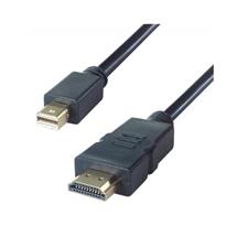 Fastflex Video Cable hotel | connektgear 2m Mini DisplayPort to HDMI Connector Cable  Male to Male