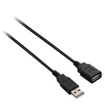 V7 Cables | V7 Black USB Extension Cable USB 2.0 A Female to USB 2.0 A Male 1.8m