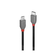Lindy USB Cable | Lindy 2m USB 2.0 Type C to Micro-B Cable, Anthra Line