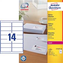 Avery | Avery L7163100 selfadhesive label Rounded rectangle Permanent White