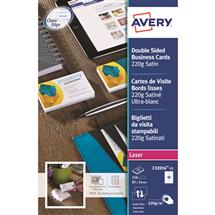 Avery Quick&Clean 85 x 54 mm (x25). Width: 85 mm, Height: 54 mm. Media