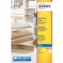 Avery J8567-25 printer label Transparent | In Stock
