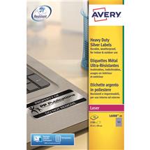 Polyester | Avery Silver Heavy Duty Labels | Quzo UK